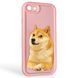 Чехол силиконовый Soft Touch с 3D принтом мема сибу для Apple iPhone 8 розовый (Полная защита камеры) 0048326 фото 1