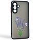 Чехол для телефона Samsung Galaxy A26 (SM-A266) с 3D принтом лаванда с бабочками с высокими бортами черный 0059312 фото 1