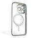 Чехол для Apple iPhone 15 Pro с линзами на камере с MagSafe на айфон 15 про серебряный 0034408 фото 2
