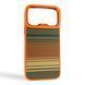 Чехол Kajsa Resort Gradient Stripe для iPhone 17 Pro Max оранжевый Orange Plus (MagSafe, металлическое кольцо камеры, премиум) 0062056 фото 1