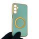 Чохол для Samsung Galaxy A24 (SM-A245F) з кільцем MagSafe із золотою окантовкою на самсунг а24 бірюзовий gs1 0022357 фото 1