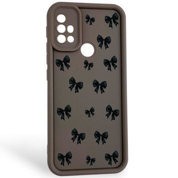 Чохол силіконовий Soft Touch з 3D принтом для Motorola G20 коричневий (Повний захист камери) 0057317 фото