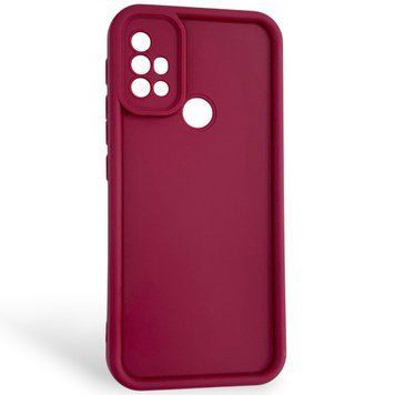 Чехол силиконовый Soft Touch для Motorola G10 бордовый (Полная защита камеры) 0054350 фото