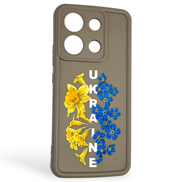 Чохол силіконовий Soft Touch з 3D принтом для Xiaomi Redmi Note 13 4G коричневий (Повний захист камери) 0042345 фото