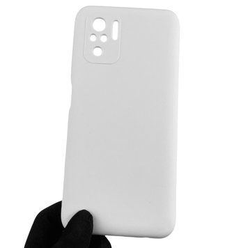 Чохол для Xiaomi POCO M5s силіконовий з мікрофіброю нековзний на сяомі поко м5с білий 0032496 фото