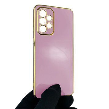 Чехол для Samsung Galaxy A33 5G SM-A336 с защитой камеры с золотой окантовкой на самсунг а33 черничный gs1 0019747 фото