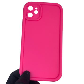 Чехол силиконовый Soft Touch для Apple iPhone 11 малиновый (Полная защита камеры) 0039350 фото