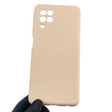 Чехол для Samsung Galaxy M22 4G (SM-M225F) силиконовый с микрофиброй нескользящий на самсунг м22 4г пудровый 0032130 фото