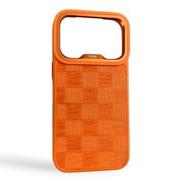 Чохол Kajsa Glamorous Imperial 2 для iPhone 17 Pro помаранчевий Orange Plus (MagSafe, металеве кільце камери, преміум) 0062007 фото