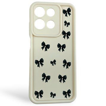 Чохол силіконовий Soft Touch з 3D принтом для Motorola G17 Power молочний (Повний захист камери) 0057367 фото