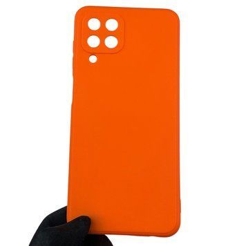Чехол для Samsung Galaxy M33 (SM-M336) с квадратными гранями с защитой камеры на самсунг м33 оранжевый 0012627 фото