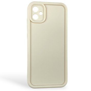 Чехол силиконовый Soft Touch для Samsung Galaxy A04e (A042F) молочный (Полная защита камеры) 0053968 фото