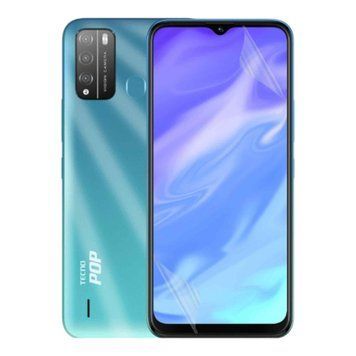 Антишпион приватная плёнка гидрогелевая для Tecno Pop 5X противоударная на Техно поп 5х прозрачная 0028640 фото
