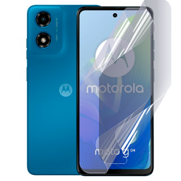 Плёнка гидрогелевая для Motorola Moto G04 МАТОВАЯ противоударная на моторола г04 прозрачная 0033696 фото