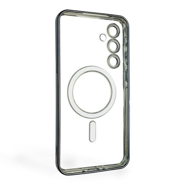 Чохол для Samsung Galaxy A35 5G (SM-A356B) з лінзами на камері з MagSafe на самсунг а35 5г чорний 0034466 фото