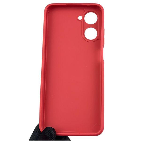 Чохол для Realme 10 4G з квадратними гранями із захистом камери на реалмі 10 4г червоний 0012477 фото