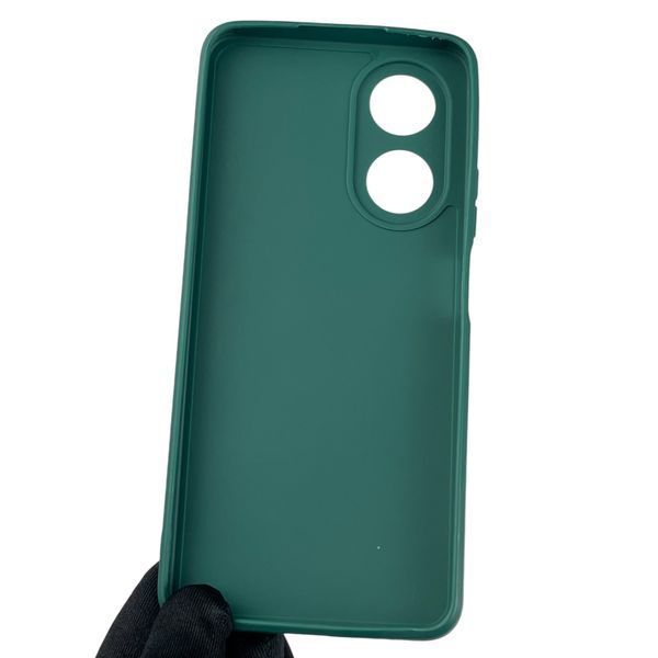 Чохол для OPPO A58 4G з квадратними гранями із захистом камери на оппо а58 4г зелений 0012427 фото