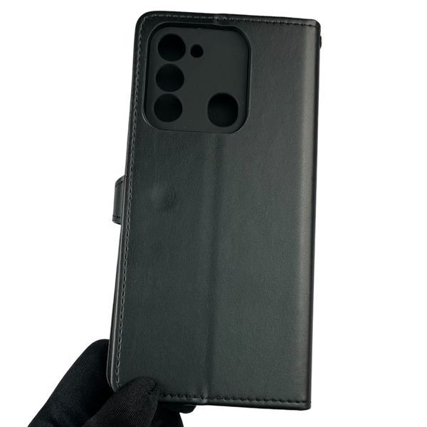 Чохол-книжка для TECNO Spark 8C (KG5k) з магнітною застібкою з підставкою на техно спарк 8C чорна 0011976 фото