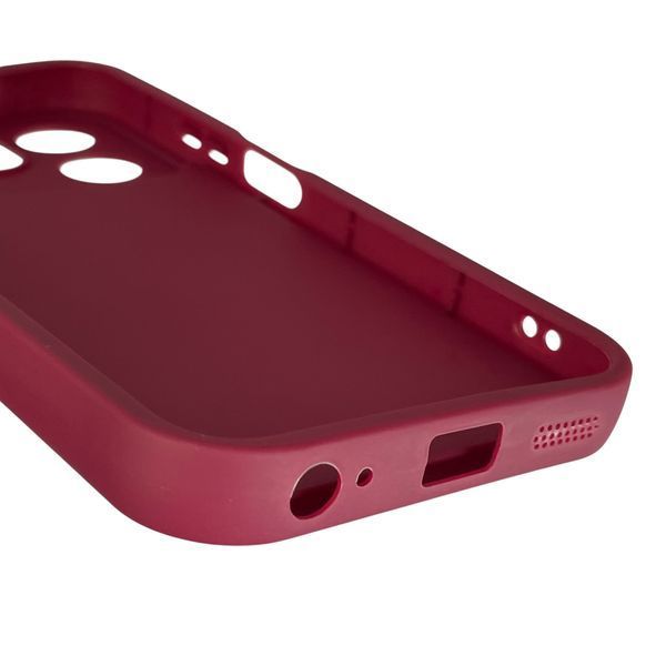 Чехол силиконовый Soft Touch с 3D принтом волшебной минни маус для Infinix Smart 9 бордовый (Полная защита камеры) 0050224 фото