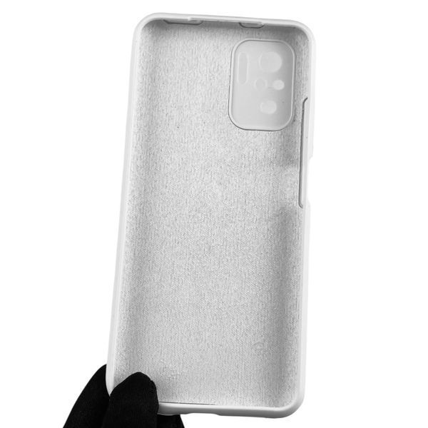 Чохол для Xiaomi POCO M5s силіконовий з мікрофіброю нековзний на сяомі поко м5с білий 0032496 фото