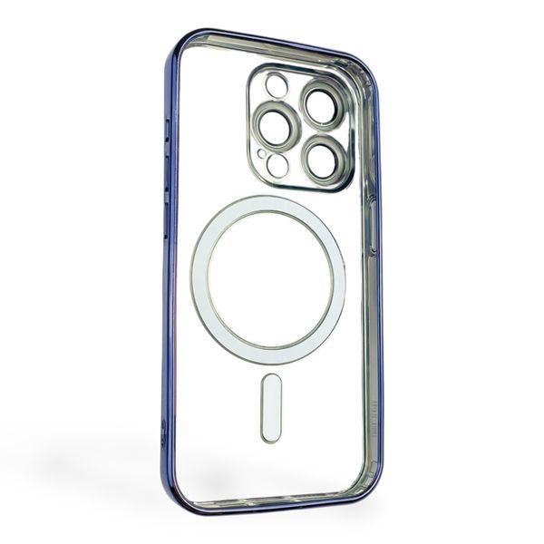 Чехол для Apple iPhone 15 Pro с линзами на камере с MagSafe на айфон 15 про сиреневый 0034409 фото