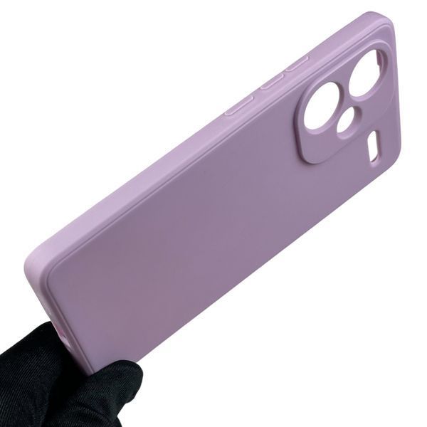 Чехол для Xiaomi Redmi Note 13 Pro Plus с квадратными гранями на сяоми редми нот 13 про плюс сиреневый 0012879 фото