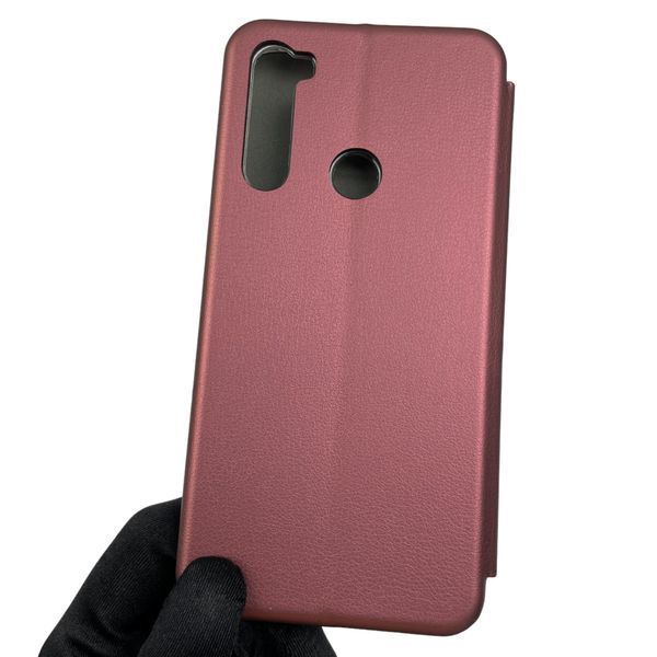 Чохол-книжка для Xiaomi Redmi Note 8T з підставкою на сяомі редмі нот 8т бордова 0002091 фото