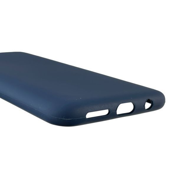 Чехол для Samsung Galaxy A50 (SM-A505F) силиконовый с микрофиброй нескользящий на самсунг а50 темно-синий 0031975 фото