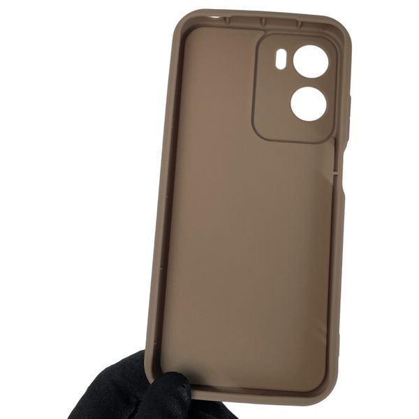 Чохол силіконовий Soft Touch з 3D принтом злого кота для Motorola E15 коричневий (Повний захист камери) 0047081 фото