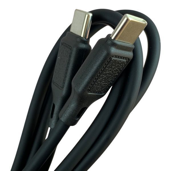 Кабель Hoco X90 Type-C &ndash; Type-C 60W 1 м чёрный (силиконовый, PD 3A) 0062557 фото