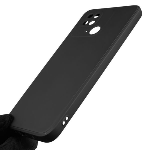 Чехол для Xiaomi Redmi 10C с квадратными гранями с защитой камеры на сяоми редми 10с чёрный 0012729 фото