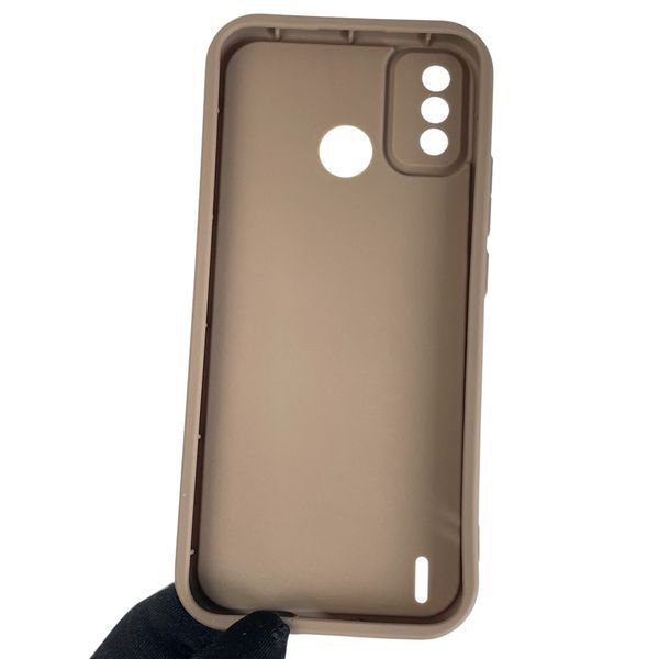 Чохол силіконовий Soft Touch з 3D принтом милий ведмедик для Tecno Spark 6 Go (KE5) коричневий (Повний захист камери) 0045018 фото