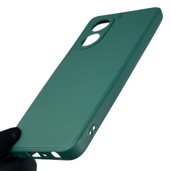 Чохол для OPPO A58 4G з квадратними гранями із захистом камери на оппо а58 4г зелений 0012427 фото