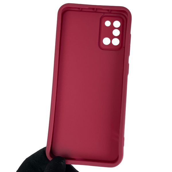 Чохол силіконовий Soft Touch з 3D принтом для Samsung Galaxy A31 (SM-A315F) бордовий (Повний захист камери) 0044439 фото
