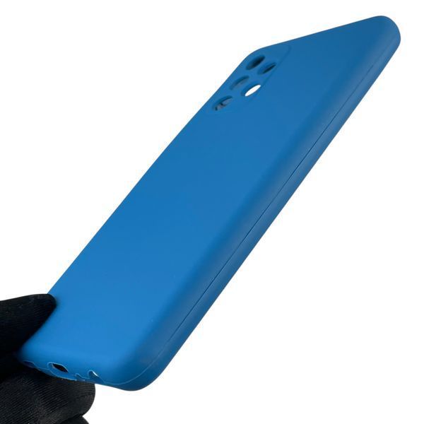 Чехол для Samsung Galaxy A32 4G (SM-A325F) силиконовый с микрофиброй нескользящий на самсунг а32 4г синий 0031910 фото