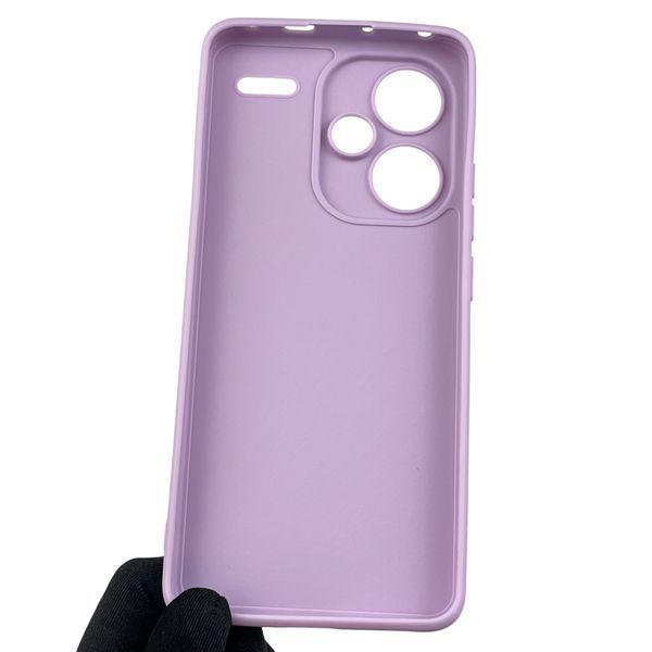 Чехол для Xiaomi Redmi Note 13 Pro Plus с квадратными гранями на сяоми редми нот 13 про плюс сиреневый 0012879 фото