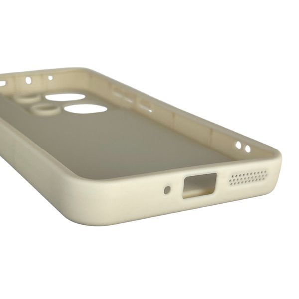 Чехол силиконовый оригинальный Soft Touch с 3D принтом смешного теда мишки для Xiaomi Redmi Note 13 Pro 4G молочный (Полная защита камеры) 0049035 фото