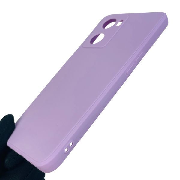 Чехол для OPPO A77s 4G однотонный с квадратными гранями с защитой камеры на оппо а77с 4г сиреневый 0001250 фото