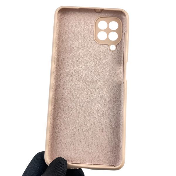 Чохол для Samsung Galaxy M22 4G (SM-M225F) силіконовий з мікрофіброю нековзний на самсунг м22 4г пудровий 0032130 фото