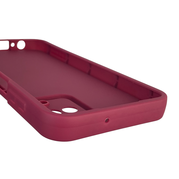 Чехол силиконовый Soft Touch для Samsung Galaxy M12 (SM-M127F) бордовый (Полная защита камеры) 0039517 фото