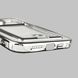 Чохол для Apple iPhone 13 Pro Max зі срібною окантовкою з кишенькою для карток на айфон 13 про макс срібний 0013007 фото 6