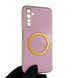 Чехол для Realme 6 Pro с кольцом MagSafe с золотой окантовкой на реалми 6 про черничный gs1 0022248 фото 1