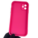 Чехол силиконовый оригинальный Soft Touch с 3D принтом милый мишка для Apple iPhone 11 малиновый (Полная защита камеры) 0043192 фото 2
