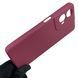 Чохол для Motorola Moto G24 (PB1E0003RS) силіконовий з мікрофіброю нековзний на моторола г24 бордовий 0031773 фото 6