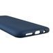 Чехол для Samsung Galaxy A50 (SM-A505F) силиконовый с микрофиброй нескользящий на самсунг а50 темно-синий 0031975 фото 5