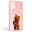 Чохол силіконовий Soft Touch з 3D принтом кумедний тед ведмідик для Samsung Galaxy A32 4G (SM-A325F) рожевий (Повний захист камери) 0049194 фото