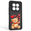 Чохол силіконовий оригінальний Soft Touch з 3D принтом милий ведмедик для Xiaomi Poco X7 чорний (Повний захист камери) 0043873 фото