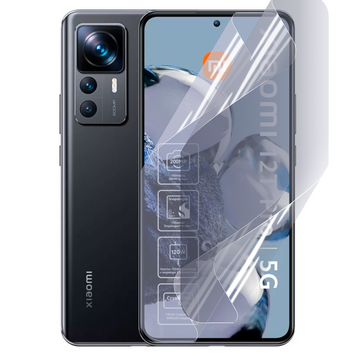 Плёнка гидрогелевая для Xiaomi 12T Pro глянцевая противоударная на сяоми 12т про прозрачная 0003351 фото