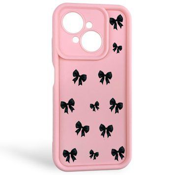 Чохол силіконовий Soft Touch з 3D принтом для Tecno Spark Go 1 рожевий (Повний захист камери) 0057833 фото