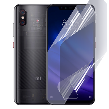 Плёнка гидрогелевая для Xiaomi Mi8 Pro глянцевая на Сяоми ми8 про прозрачная 0011676 фото